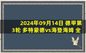 2024年09月14日 德甲第3轮 多特蒙德vs海登海姆 全场录像